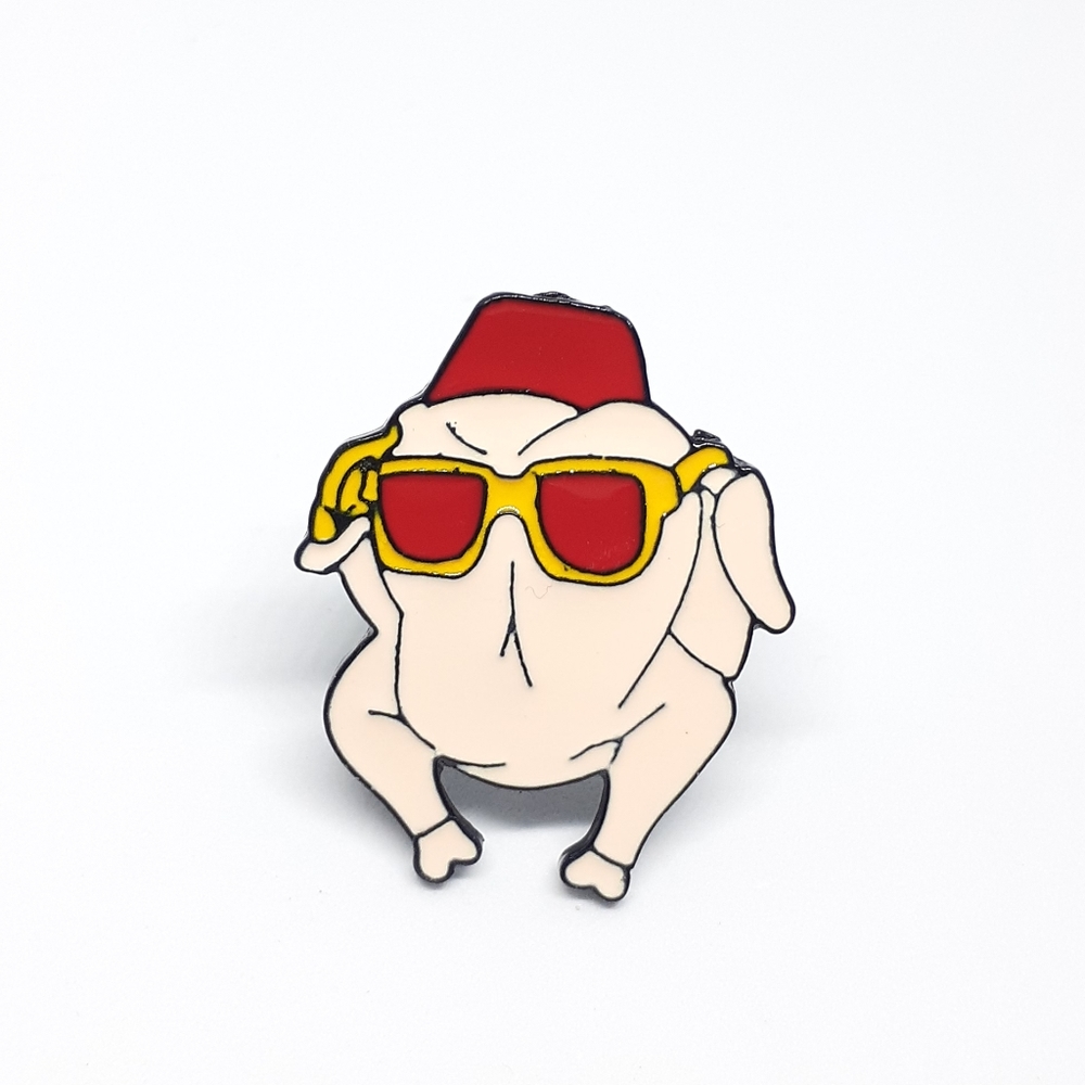 Friends turkey enamel pin
